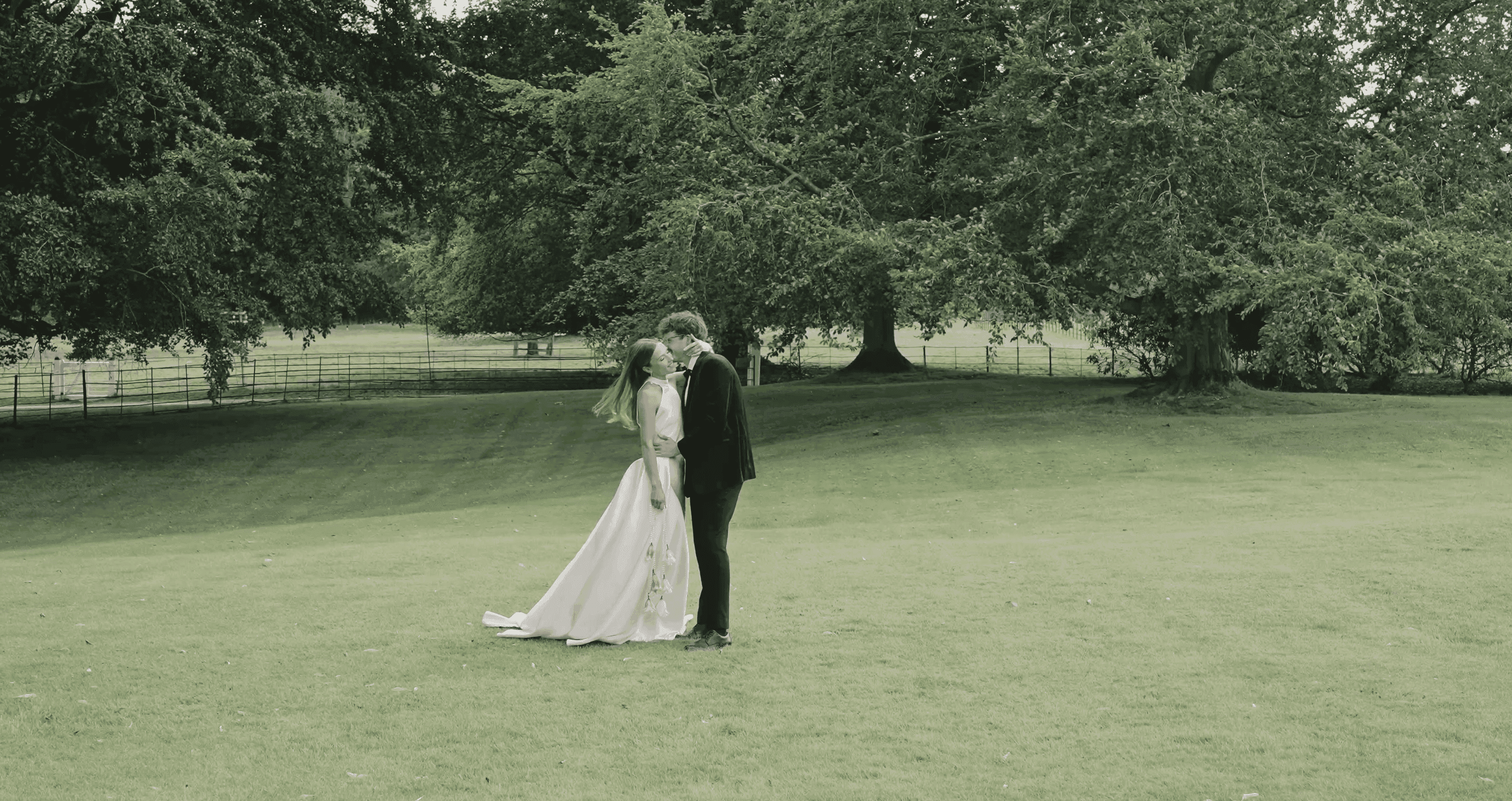 Branded wedding film gallery presentation
