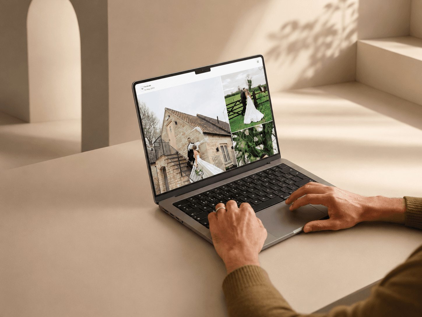 Vyredo wedding film delivery across devices