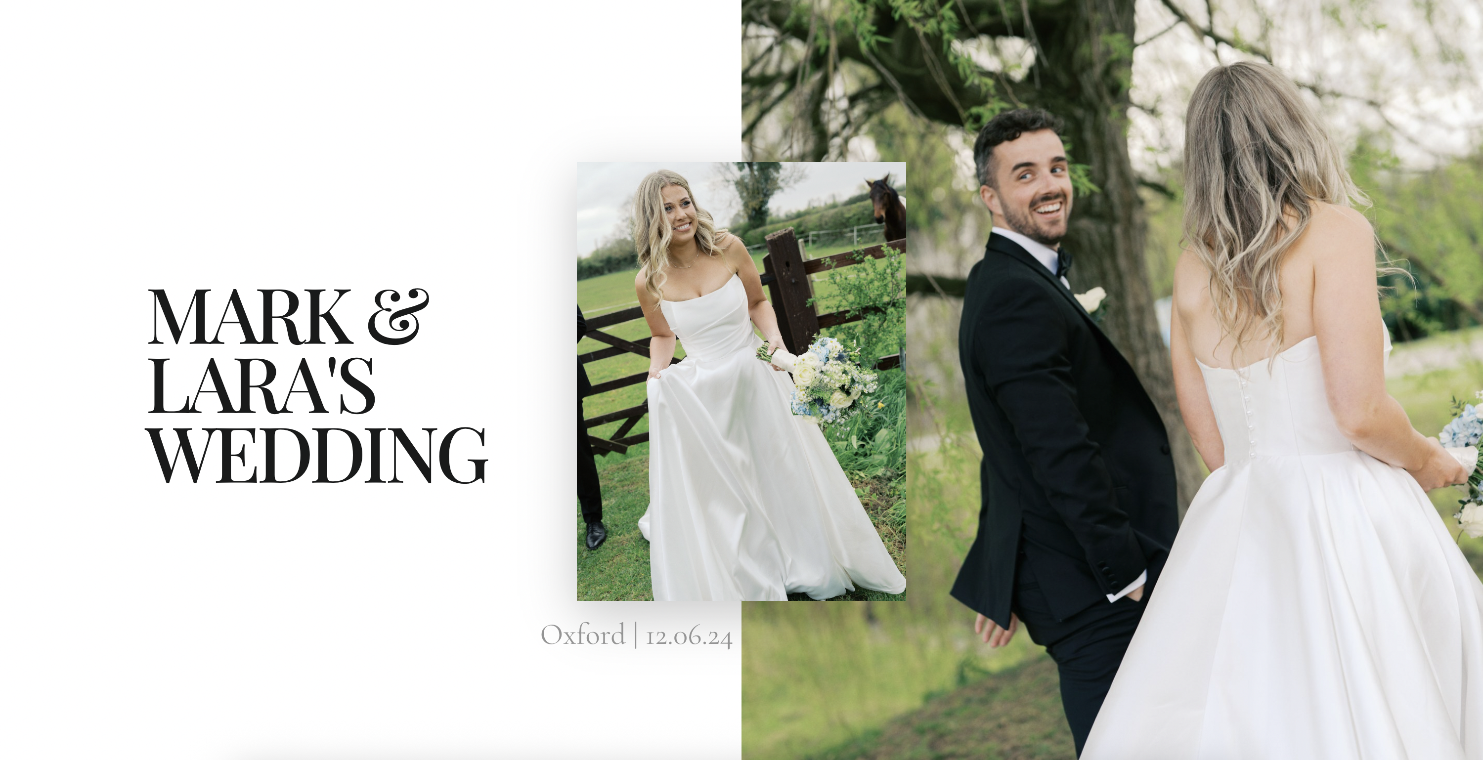 ArtCloud wedding gallery layout on desktop