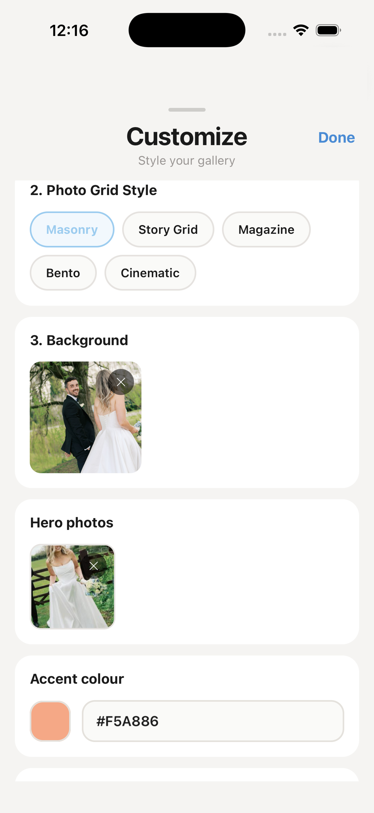 ArtCloud delivered gallery on iPhone